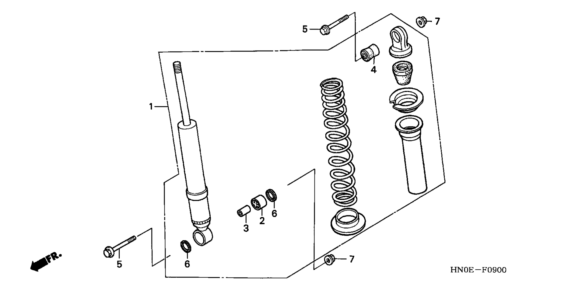 Передняя часть SHOCK ABSORBER