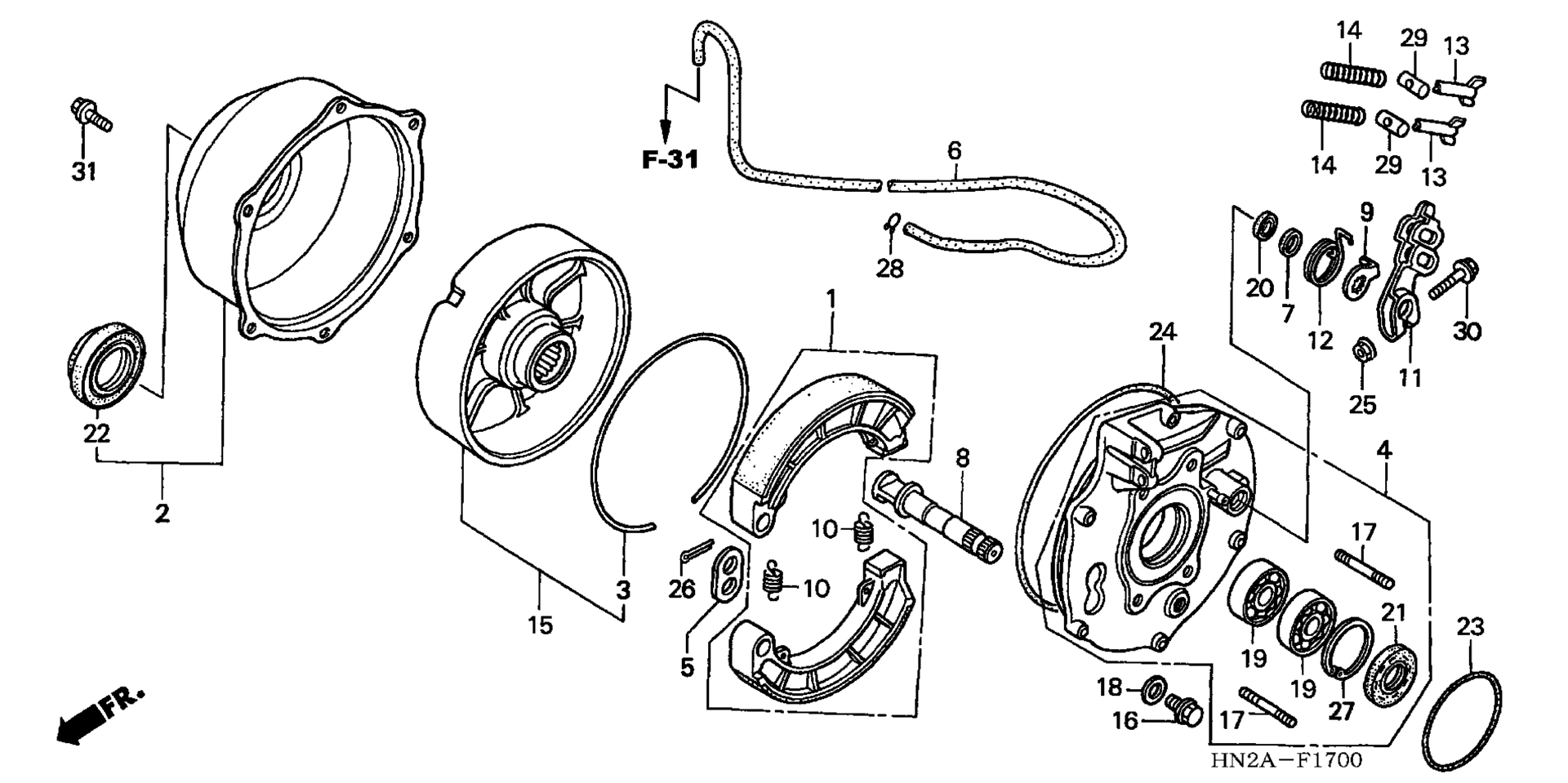 Задняя часть BRAKE PANEL