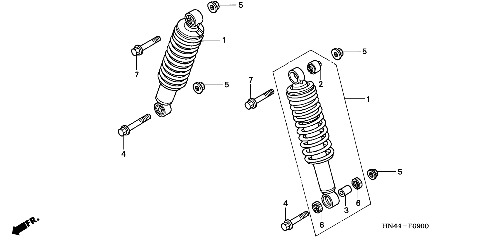Передняя часть SHOCK ABSORBER