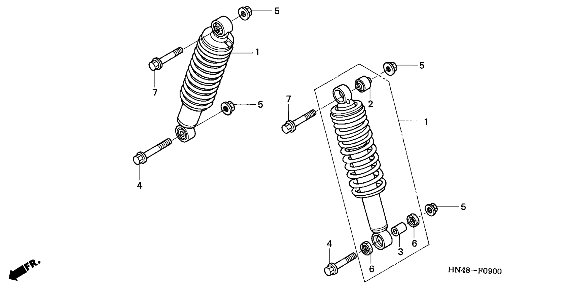 Передняя часть SHOCK ABSORBER