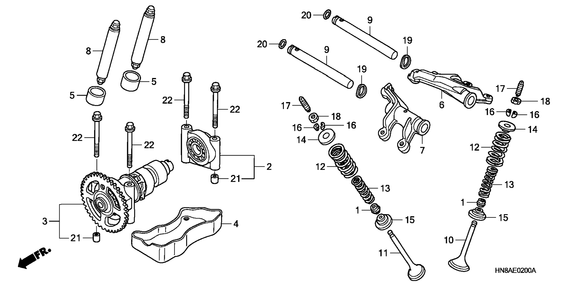CAMSHAFT / клапан