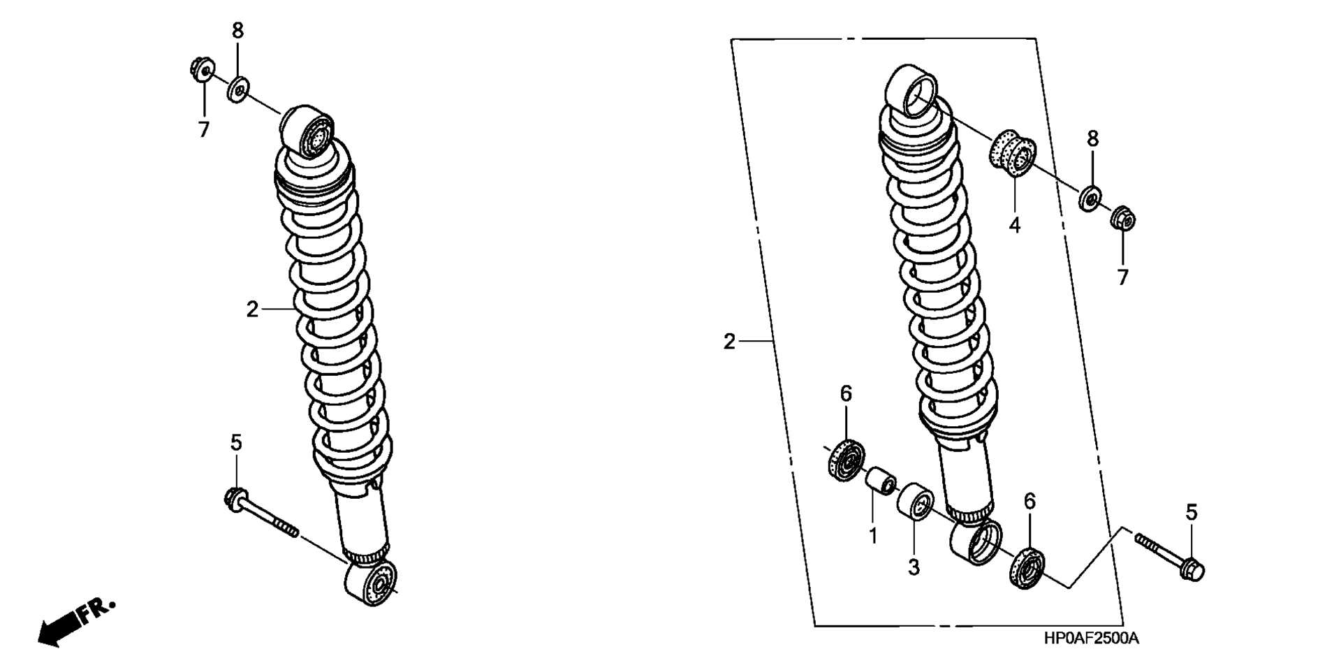 Задний амортизатор