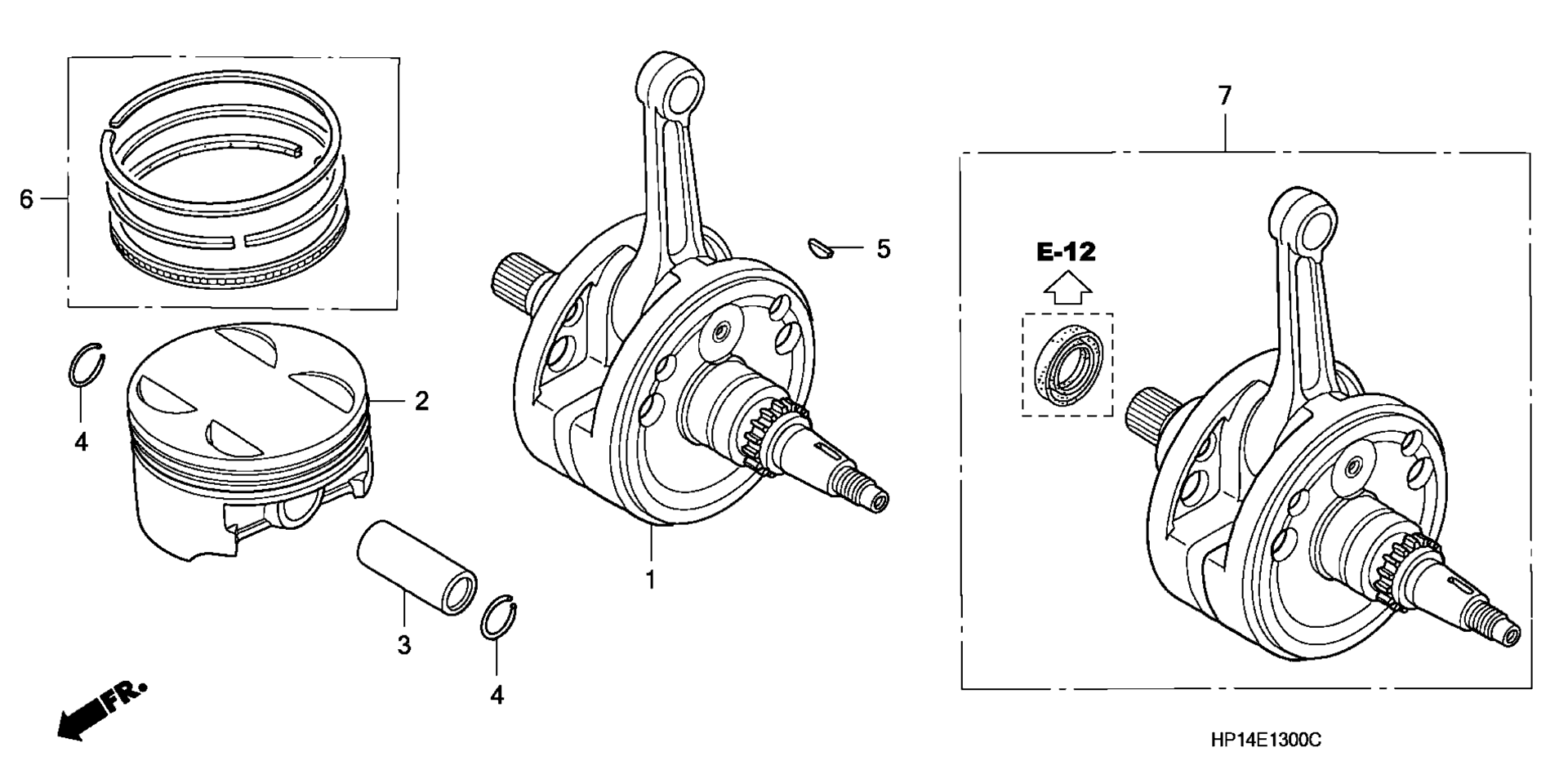 Коленчатый вал / PISTON