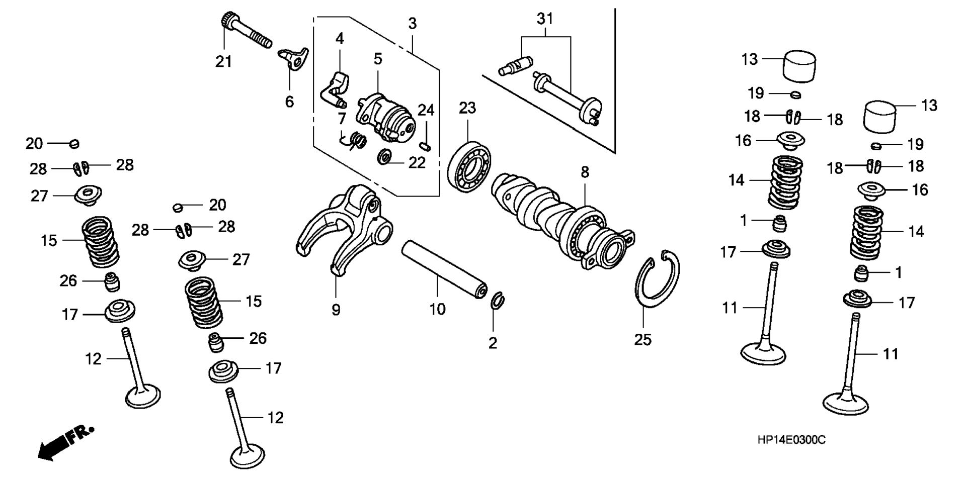 CAMSHAFT / клапан