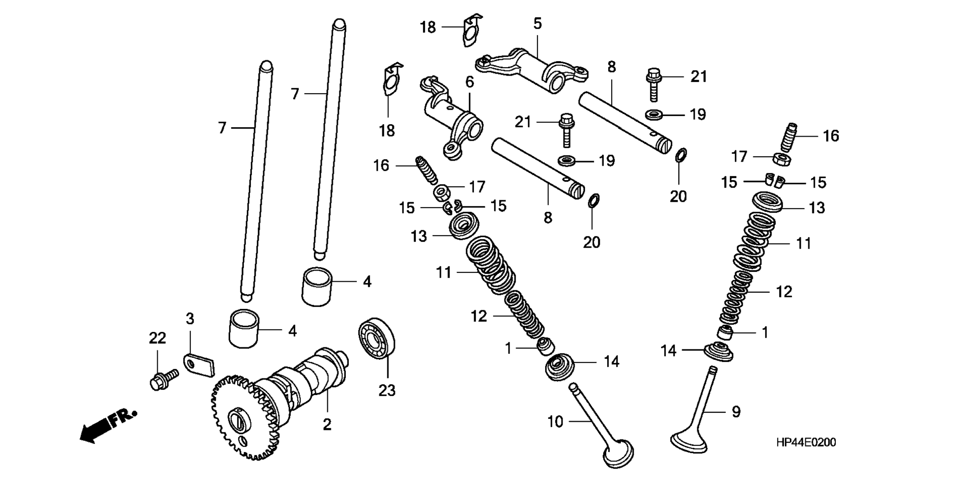CAMSHAFT / клапан