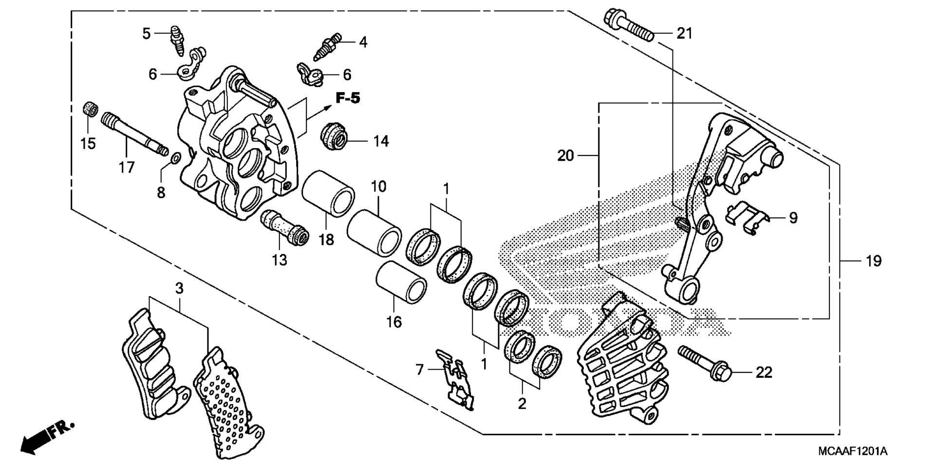 RIGHT передний тормоз CALIPER (ABS)