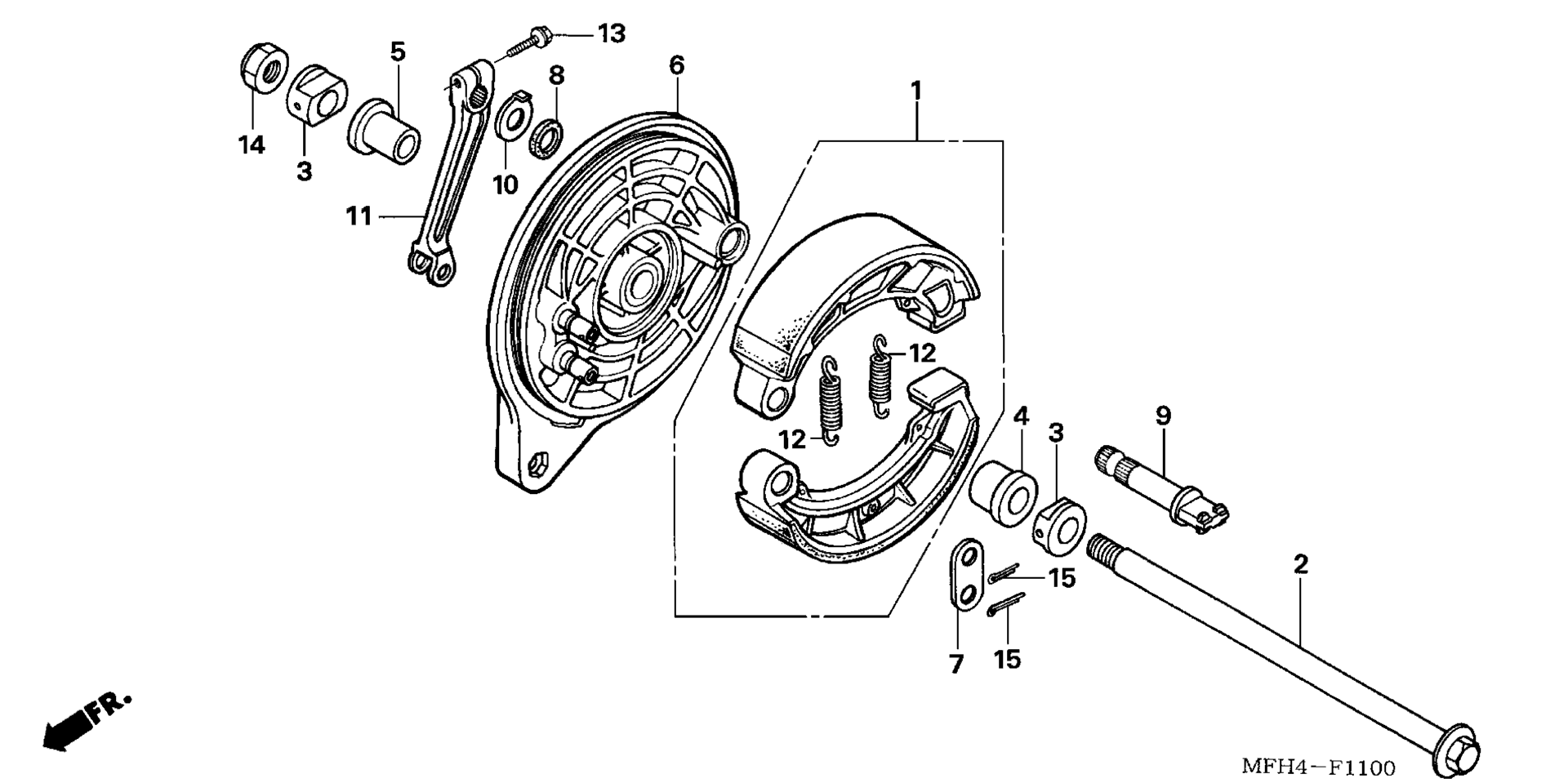 Задняя часть BRAKE PANEL