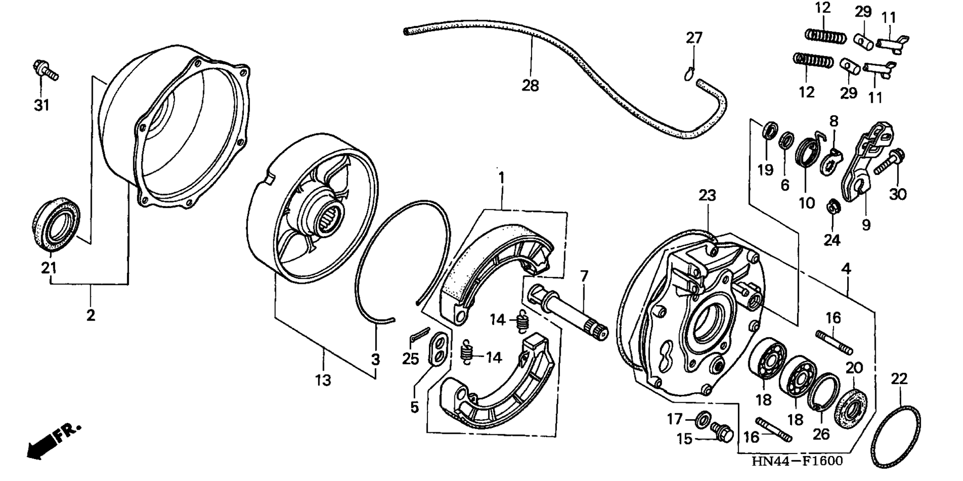 Задняя часть BRAKE PANEL