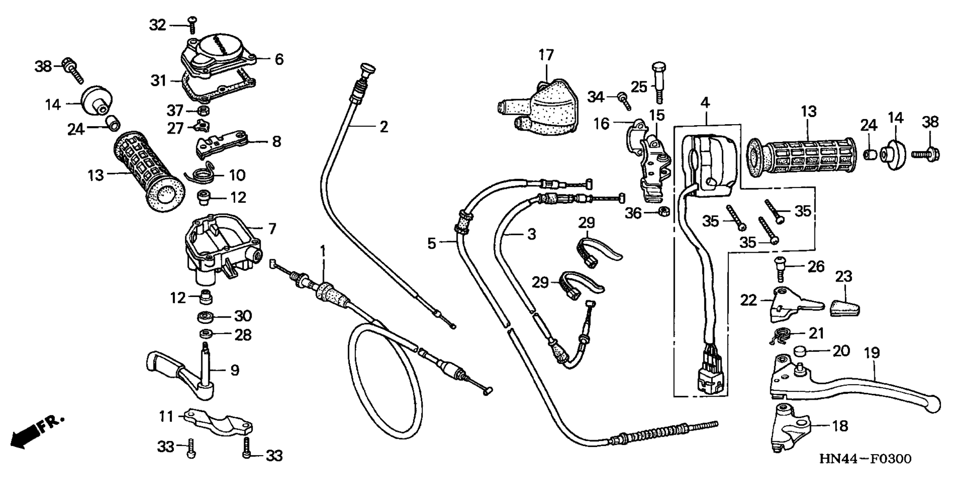 ручка LEVERS / SWITCHES / CABLES