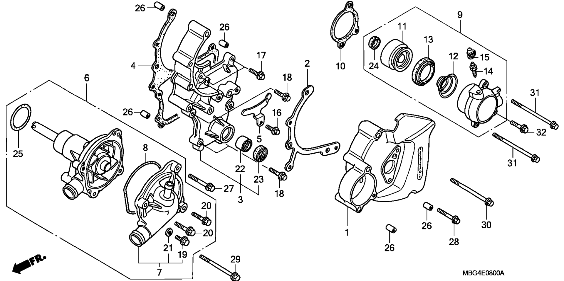 Left Crankcase крышка