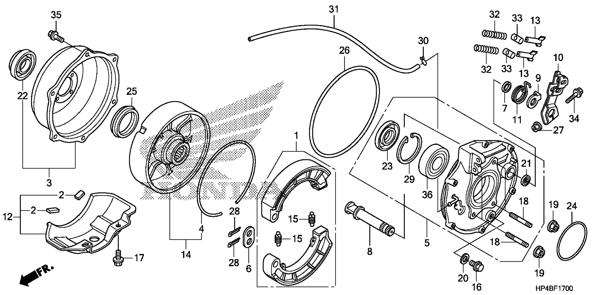 Задняя часть BRAKE PANEL