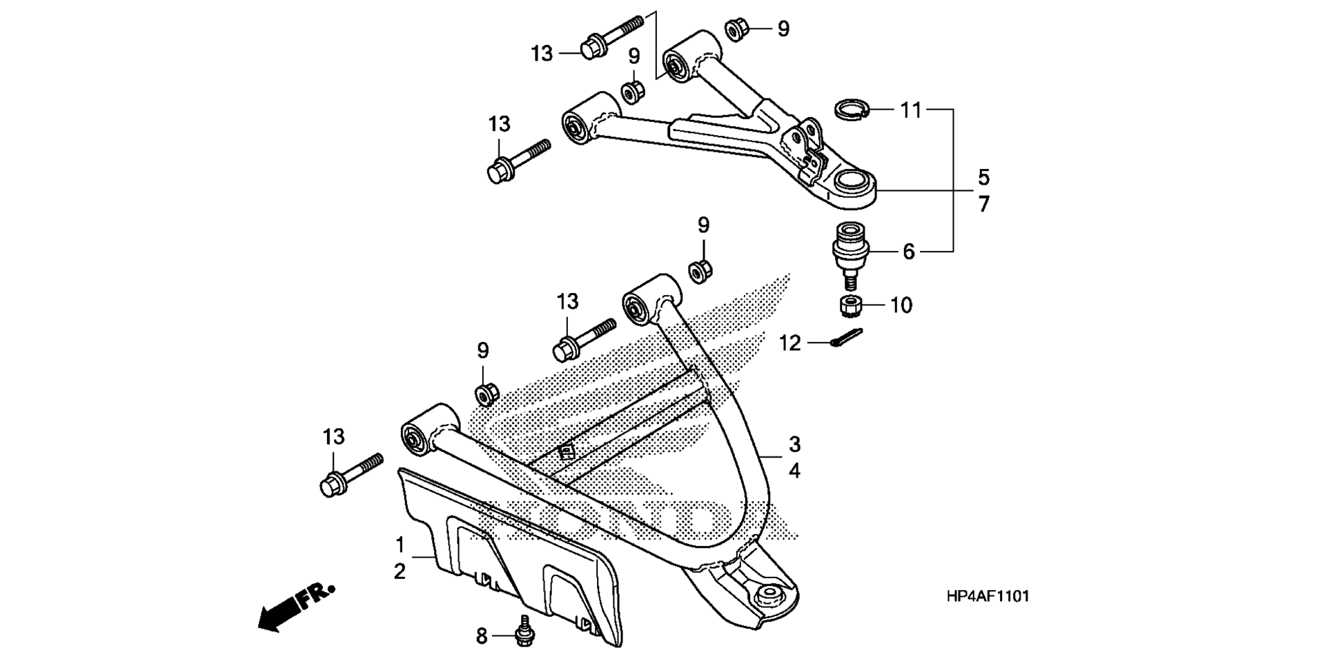 Передняя часть ARM (4WD)
