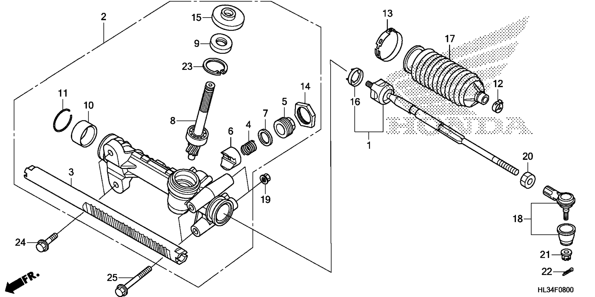 Рулевое управление GEAR BOX / TIE ROD