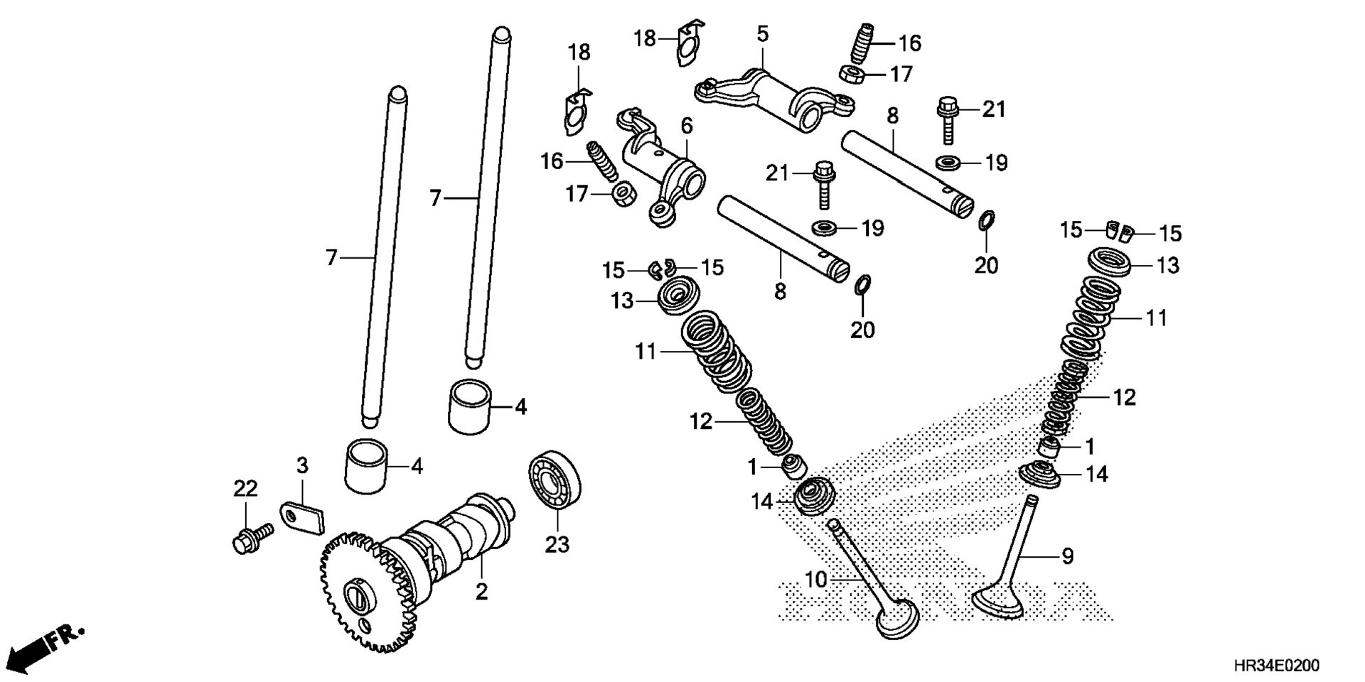 CAMSHAFT / клапан