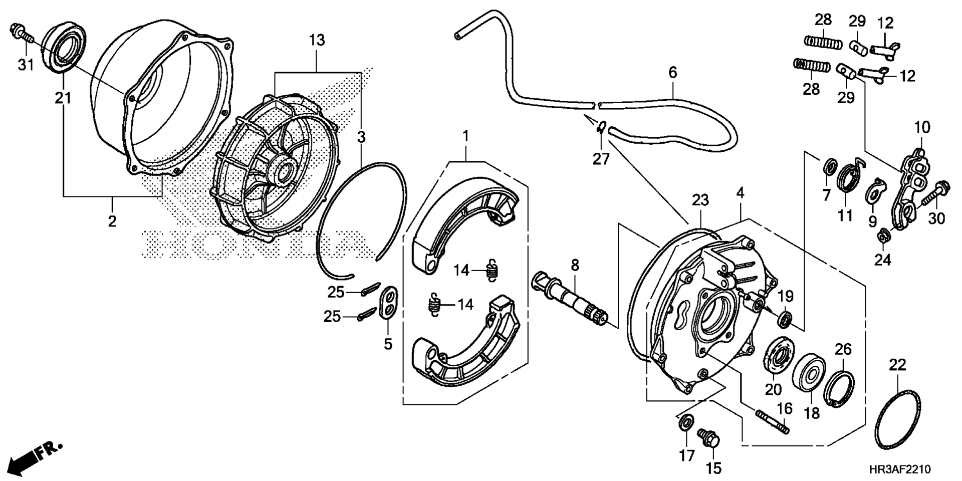 Задняя часть BRAKE PANEL