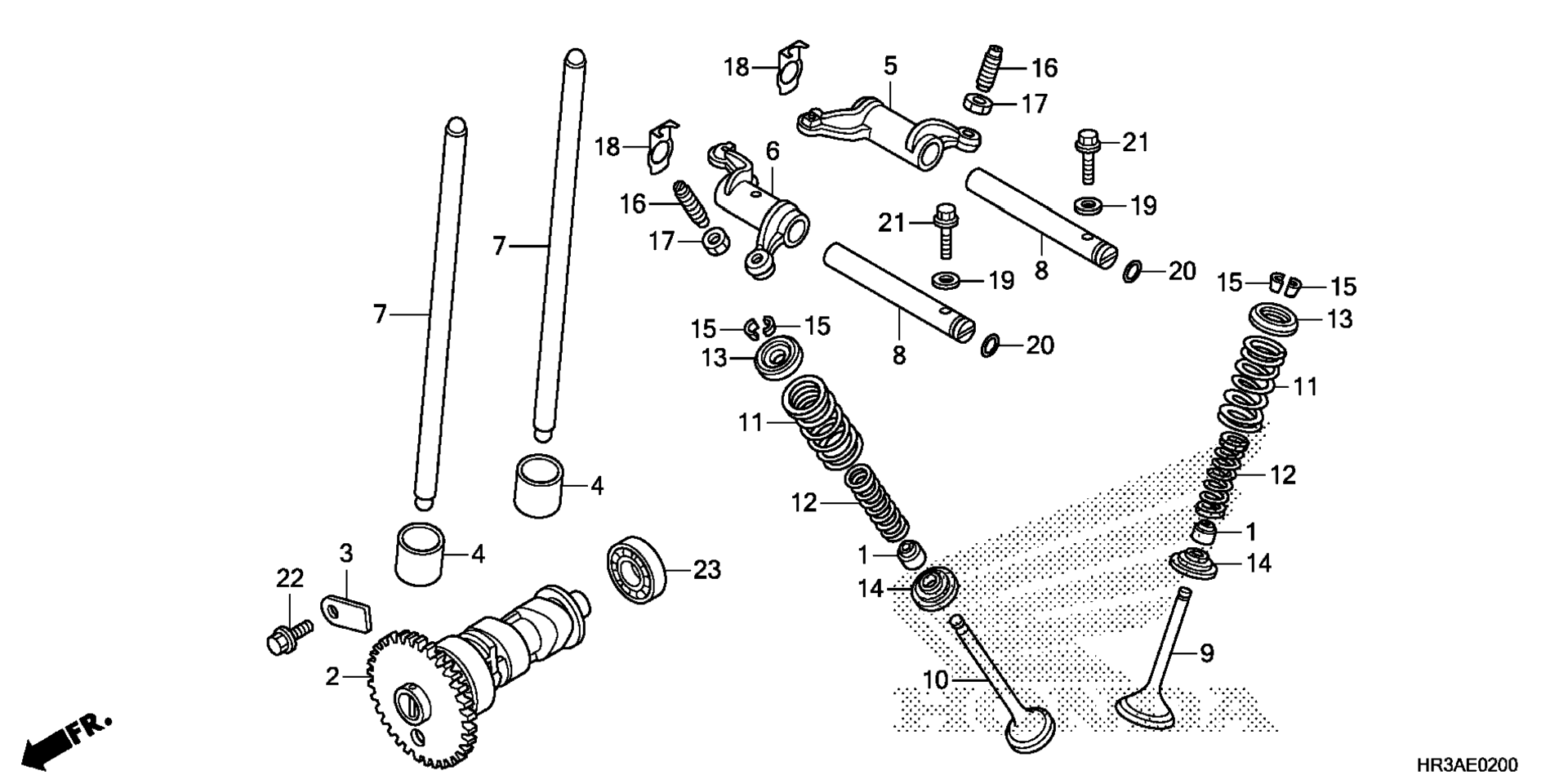 CAMSHAFT / клапан