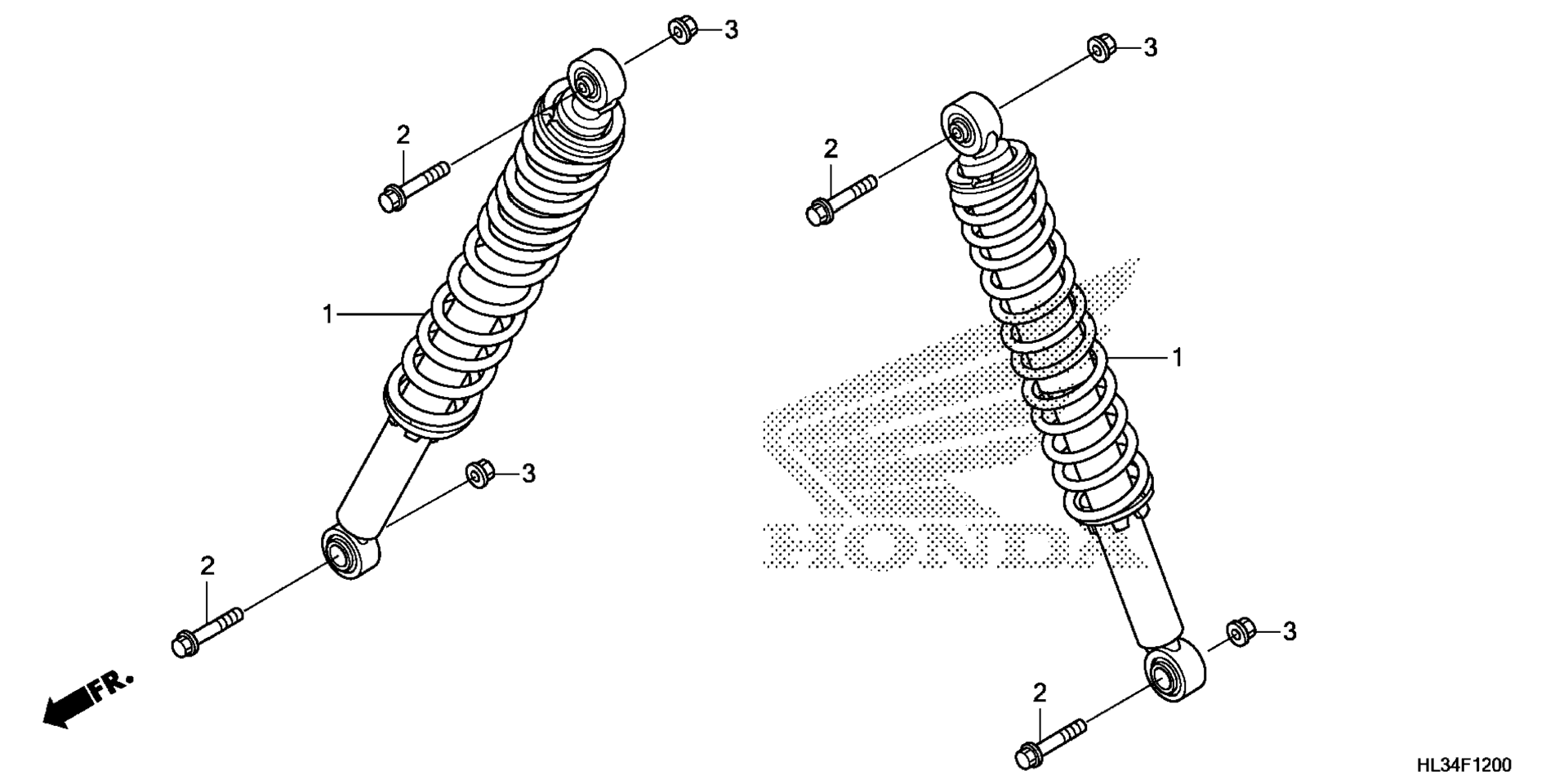 Передняя часть SHOCK ABSORBER