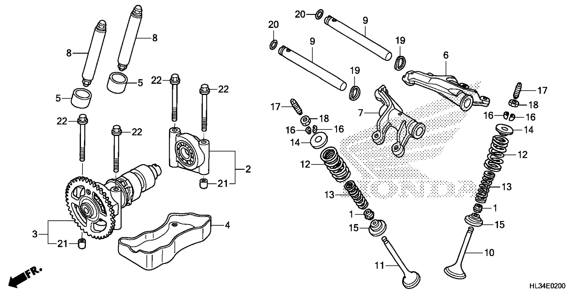 CAMSHAFT / клапан
