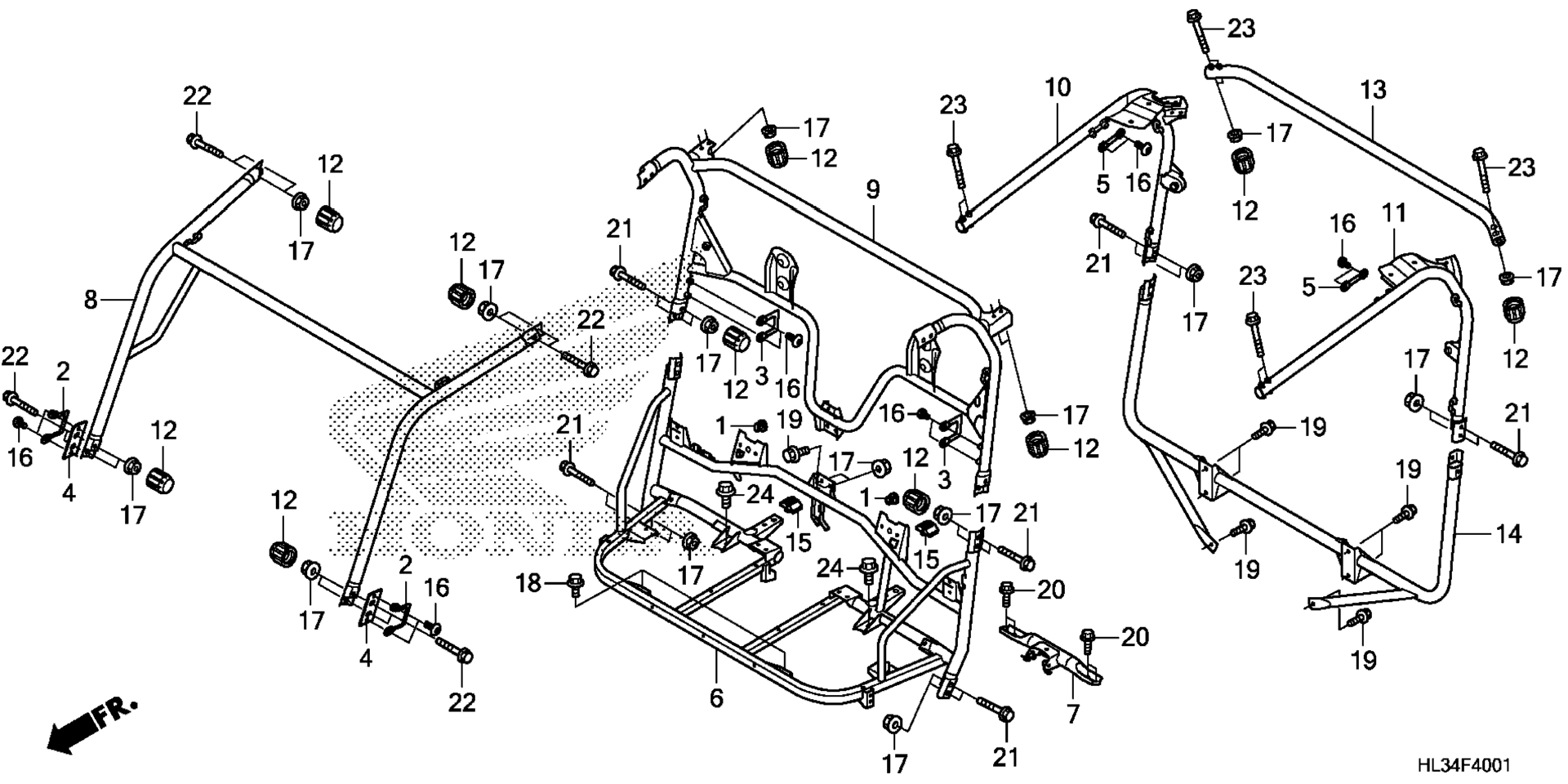 ROLL BAR (SXS700M2 / SXS700M4)