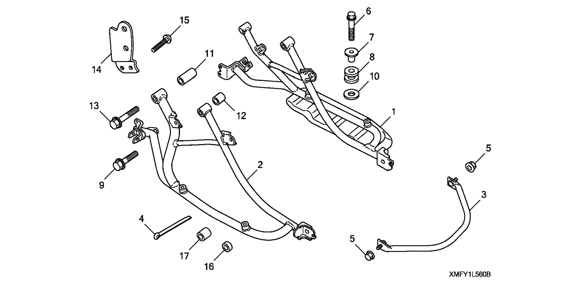 SADDLEBAG крепление BRACKETS