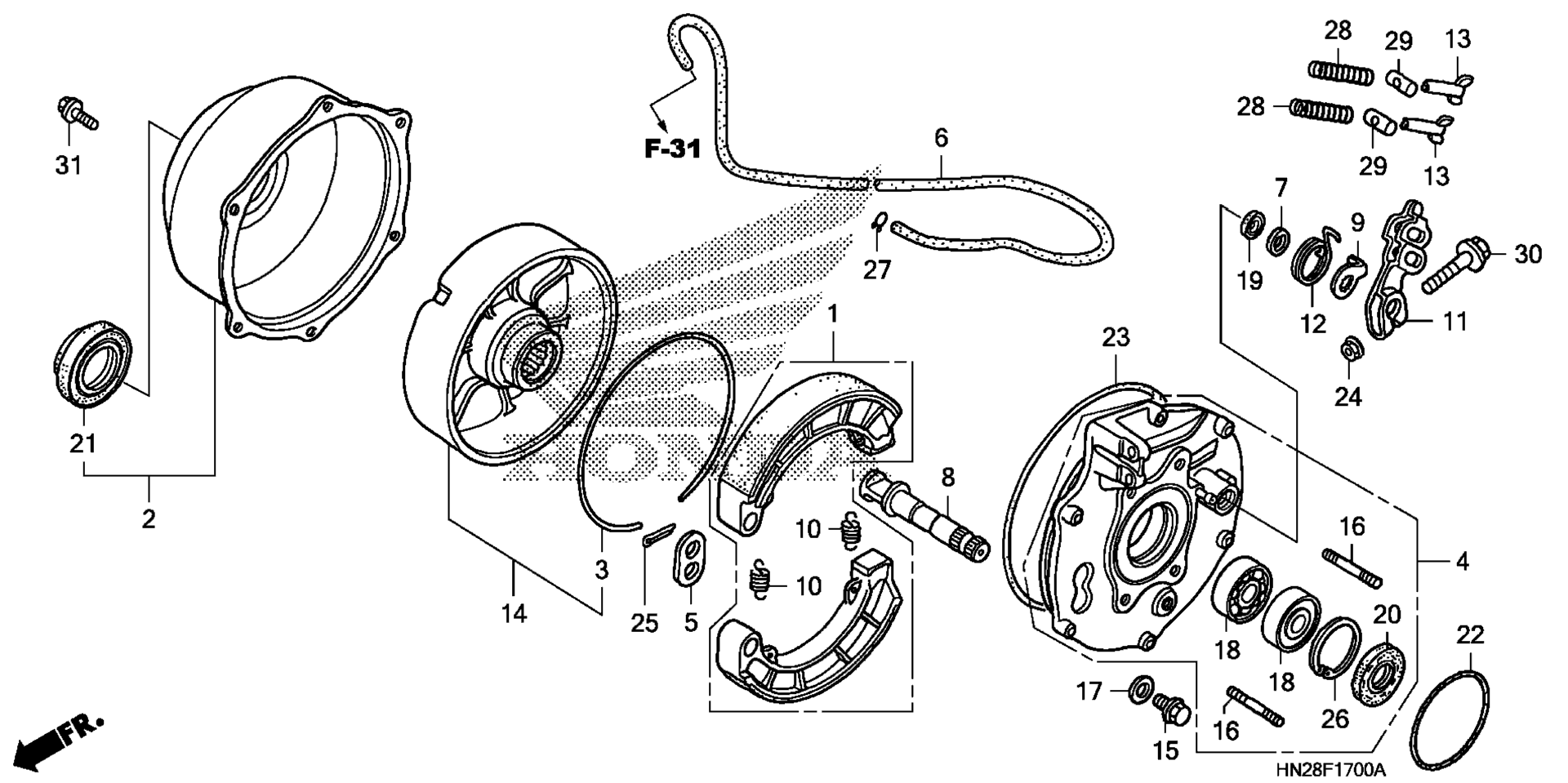 Задняя часть BRAKE PANEL