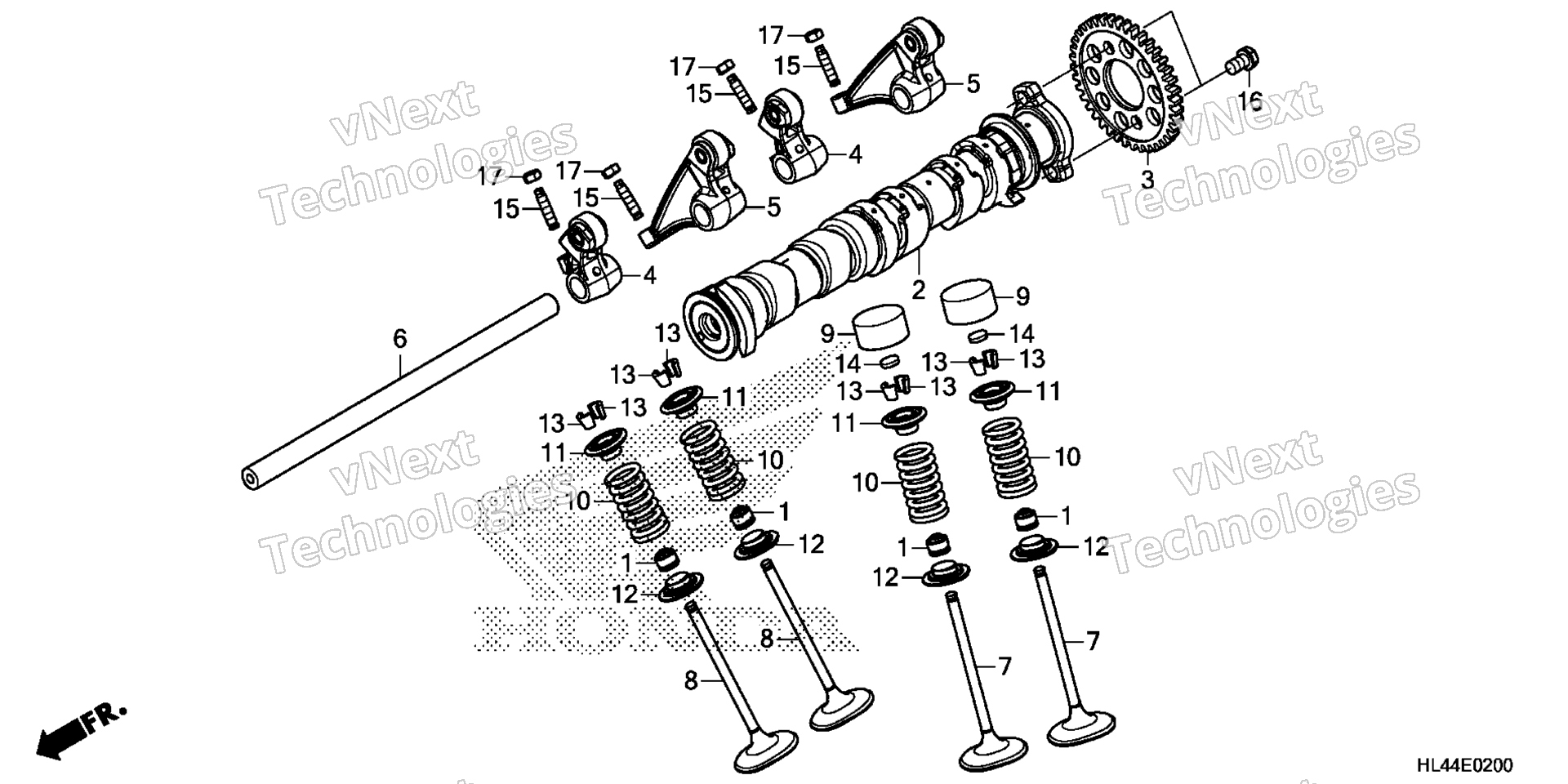 CAMSHAFT / клапан