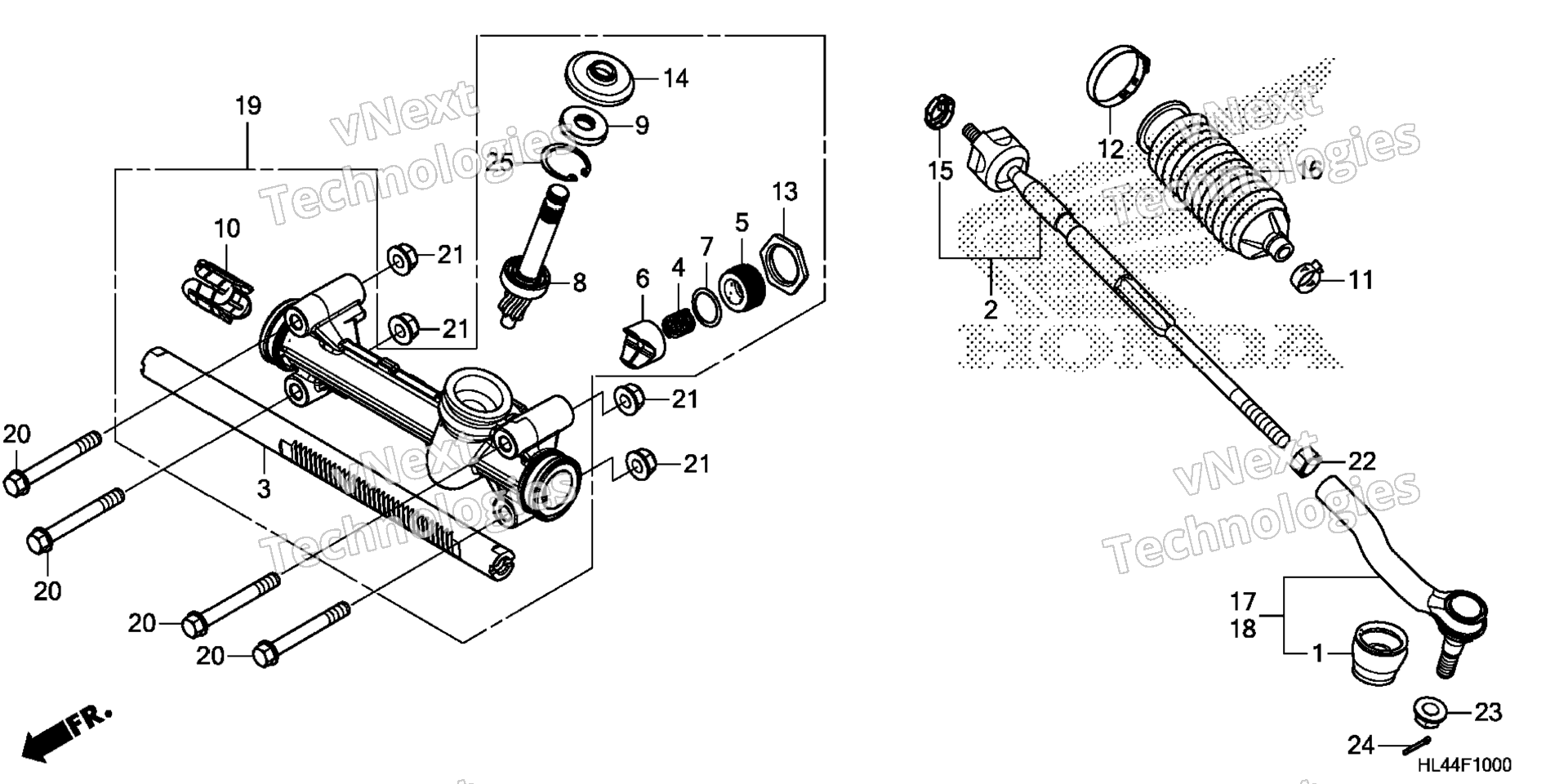Рулевое управление GEAR BOX / TIE ROD