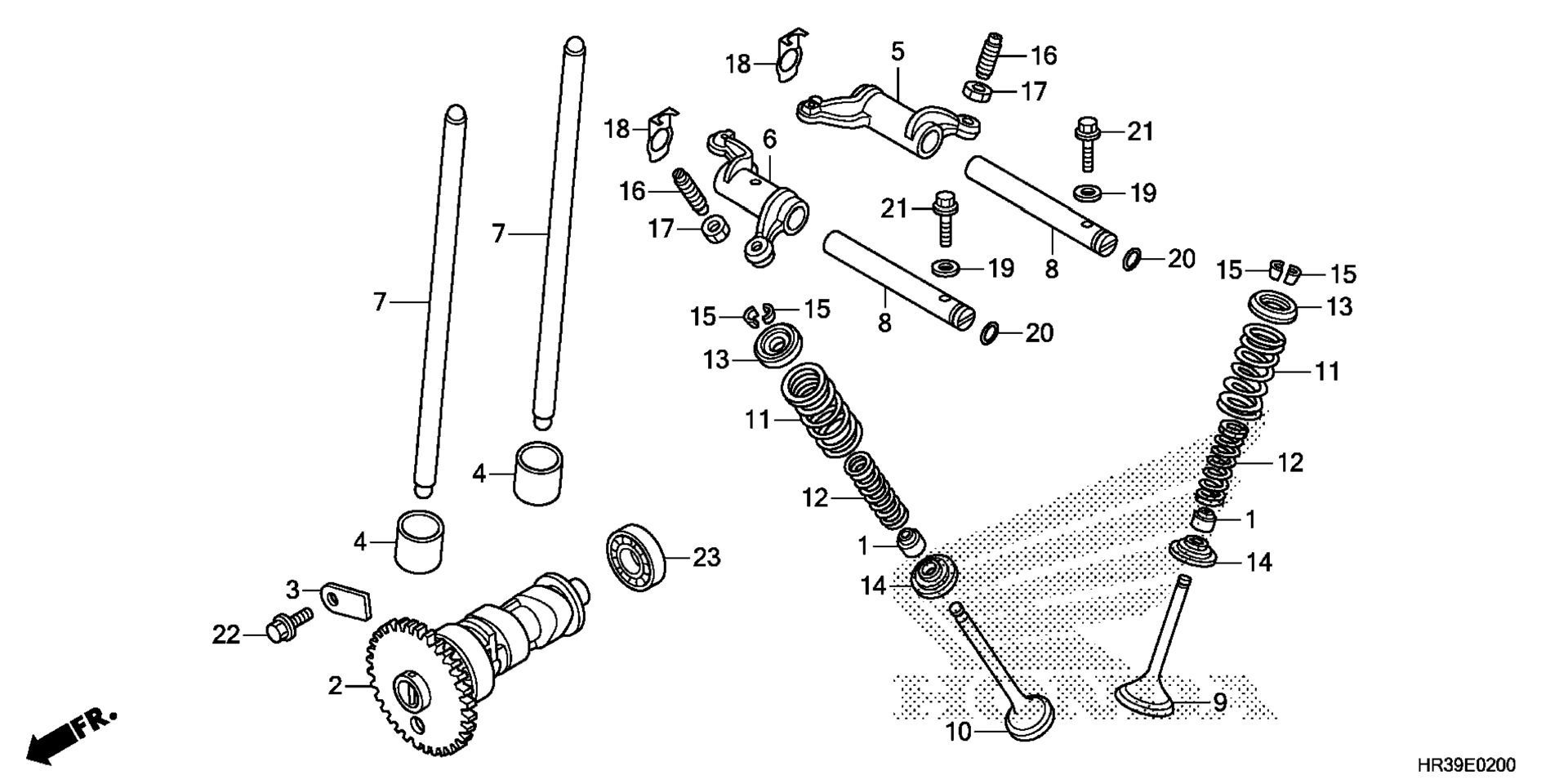 CAMSHAFT / клапан