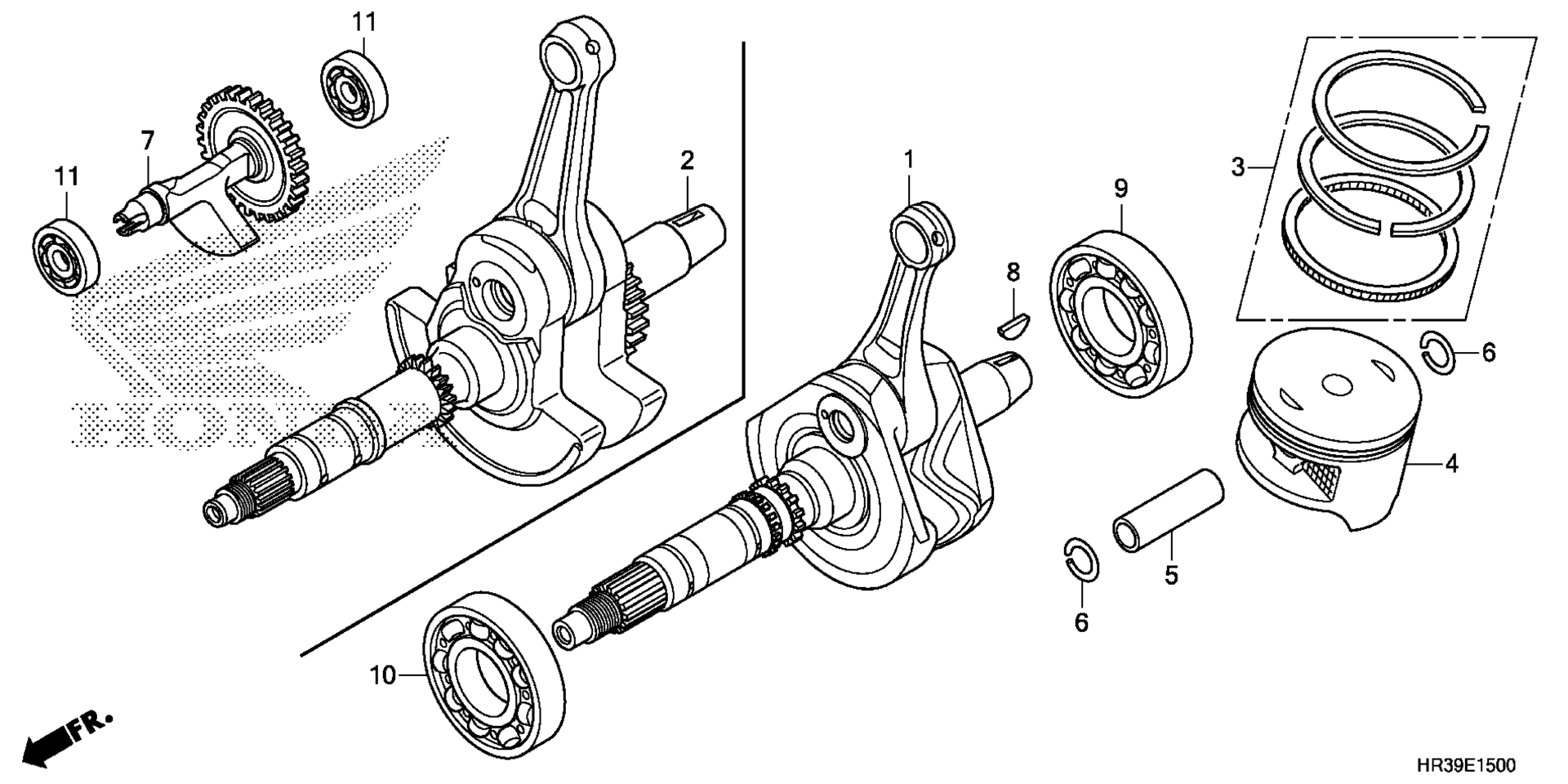 Коленчатый вал / PISTON