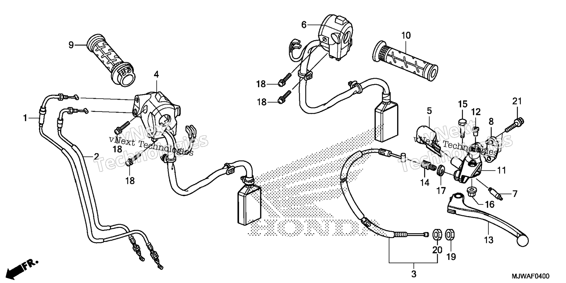 ручка Lever@Switch@Cable
