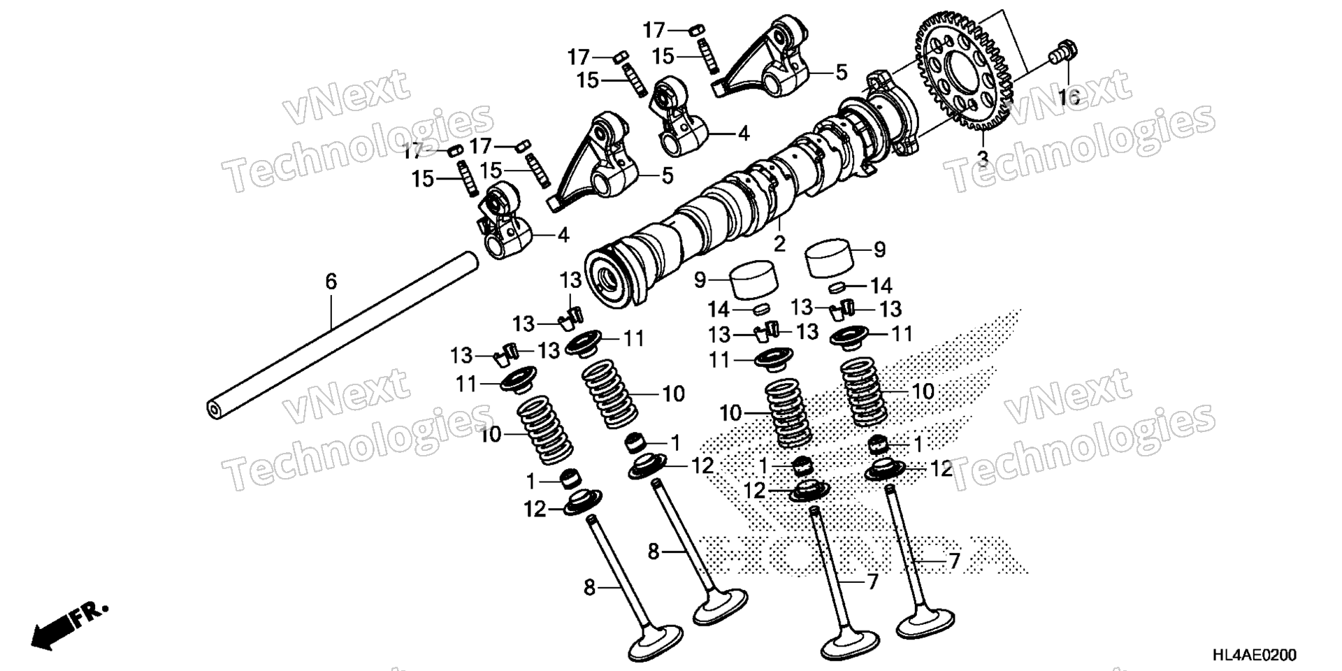 CAMSHAFT / клапан