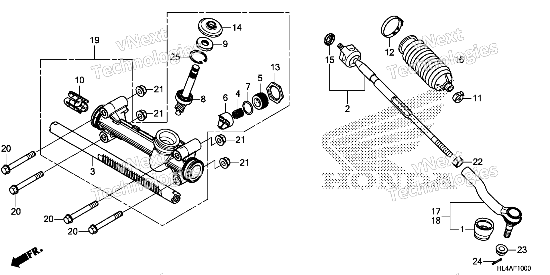 Рулевое управление GEAR BOX / TIE ROD
