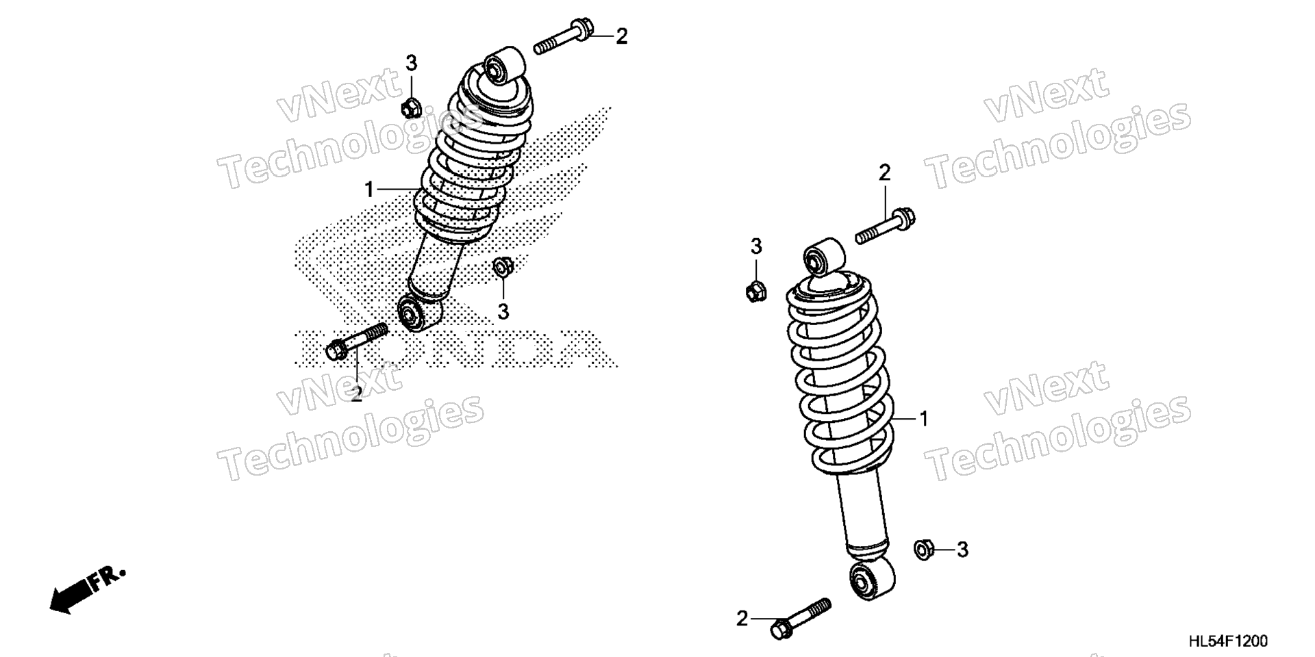 Передняя часть SHOCK ABSORBER