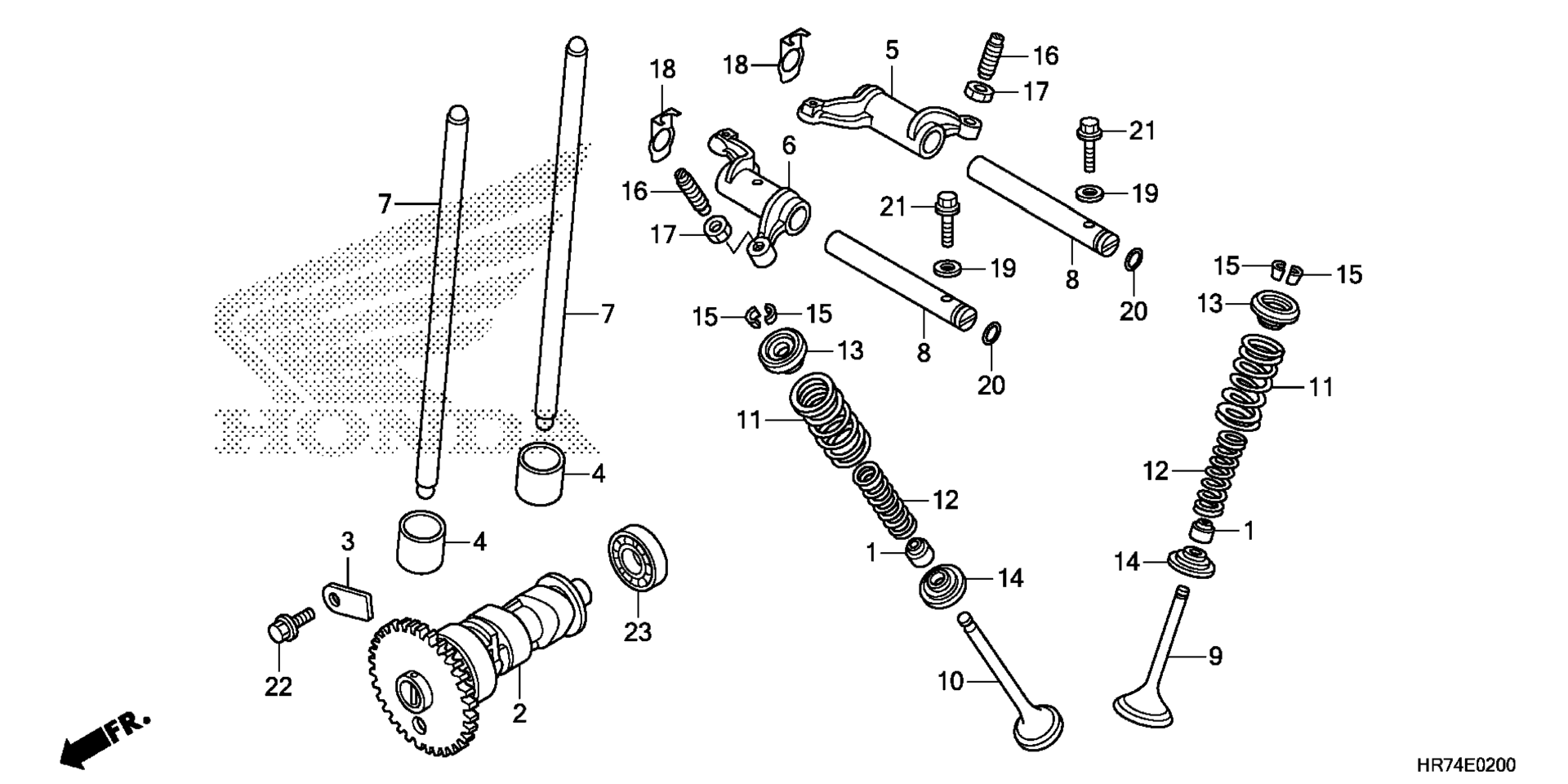 CAMSHAFT / клапан