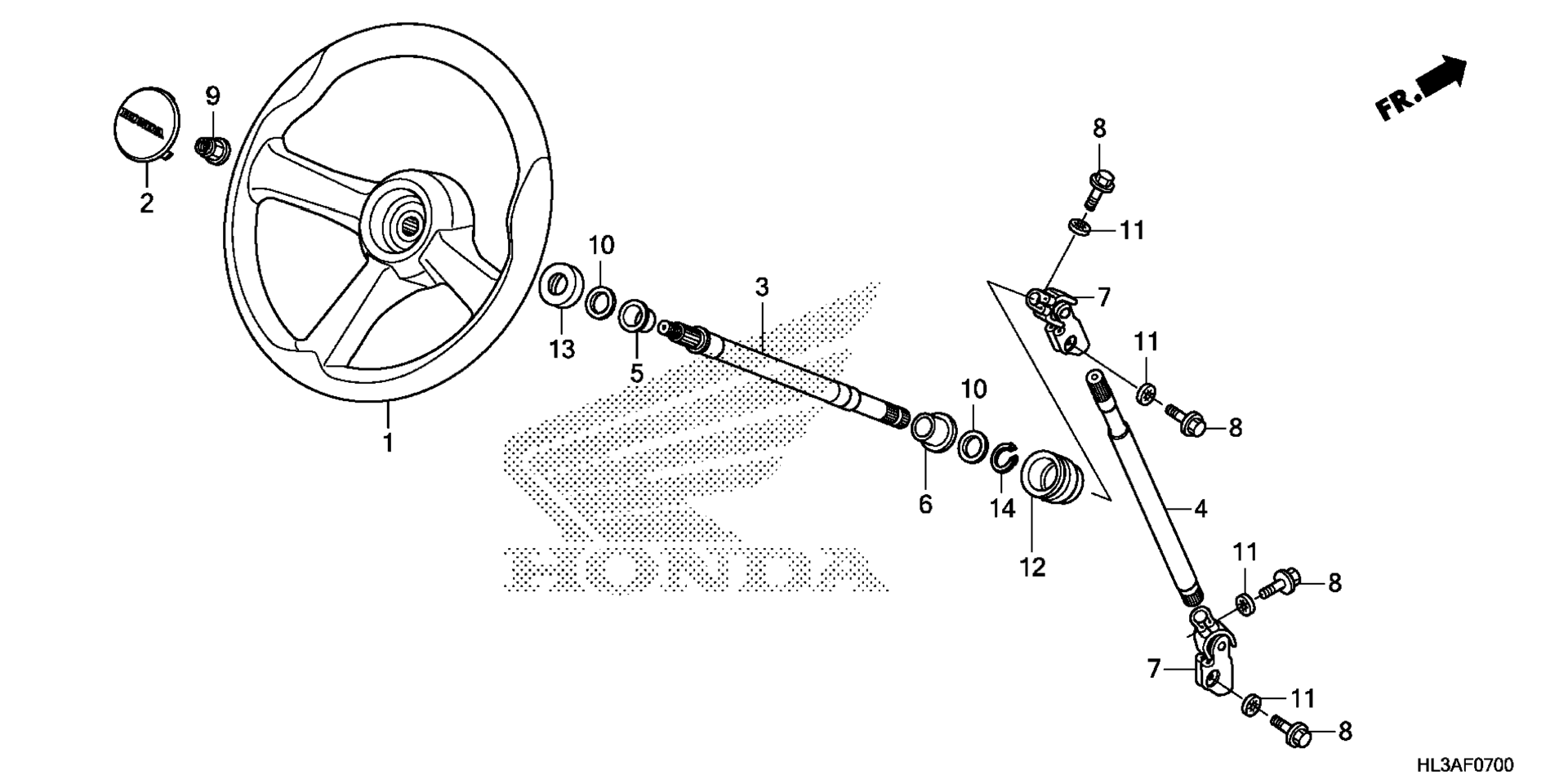 Рулевое управление WHEEL / STEERING SHAFT (1)