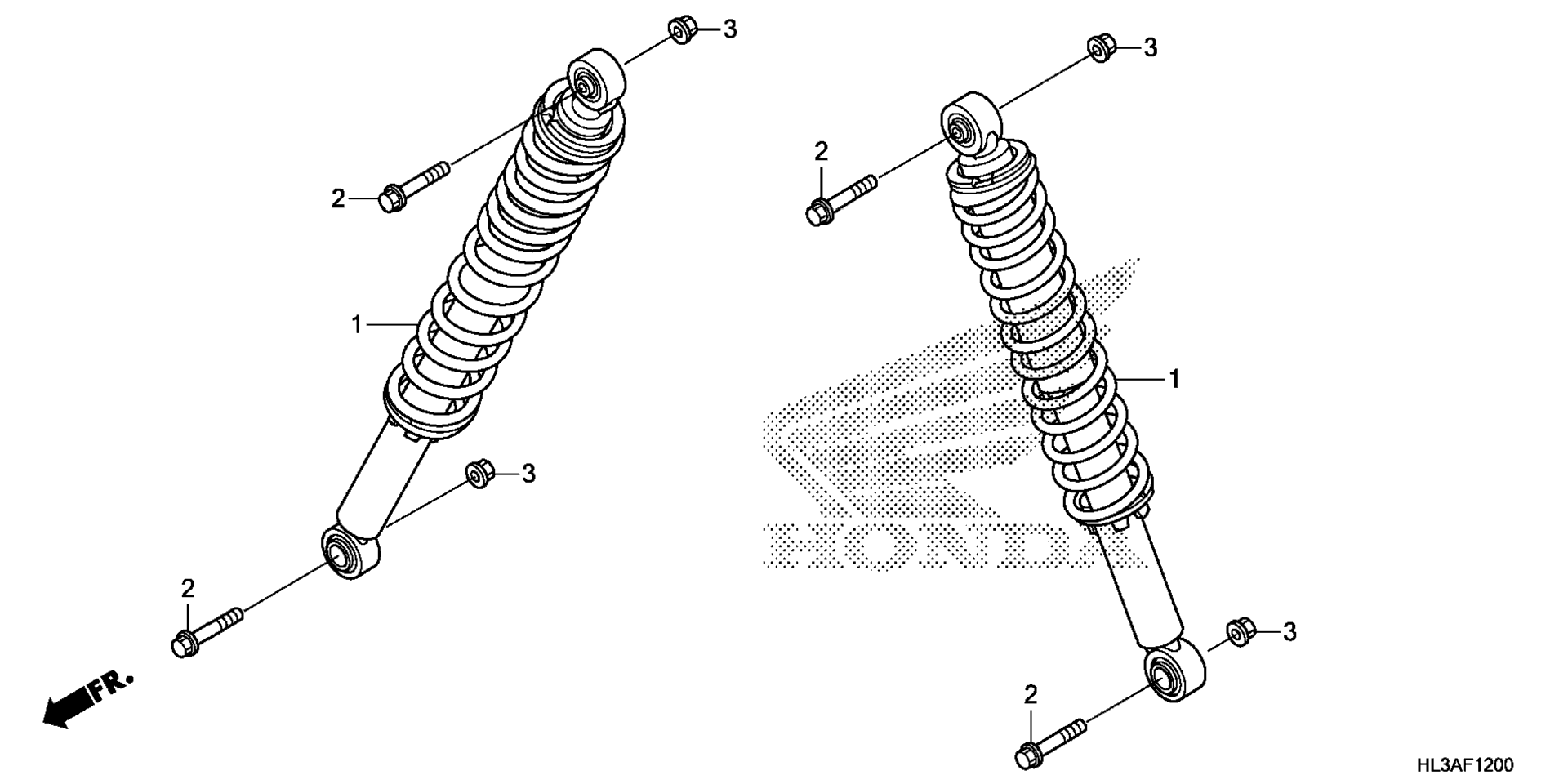 Передняя часть SHOCK ABSORBER