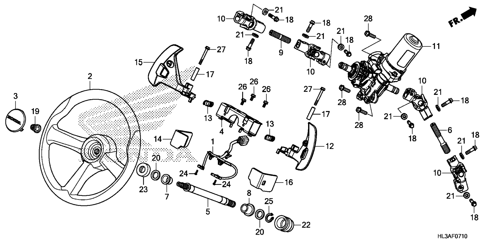 Рулевое управление WHEEL / STEERING SHAFT (2)
