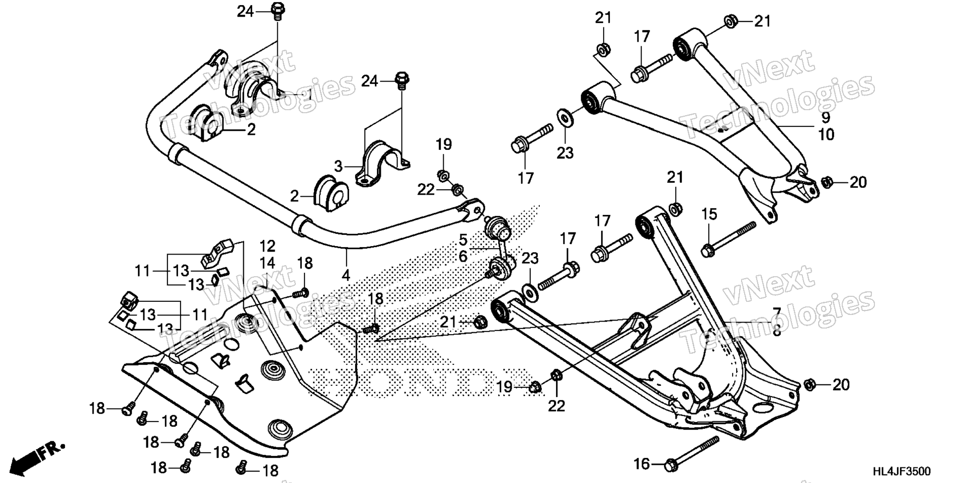 Задняя часть ARM / REAR STABILIZER