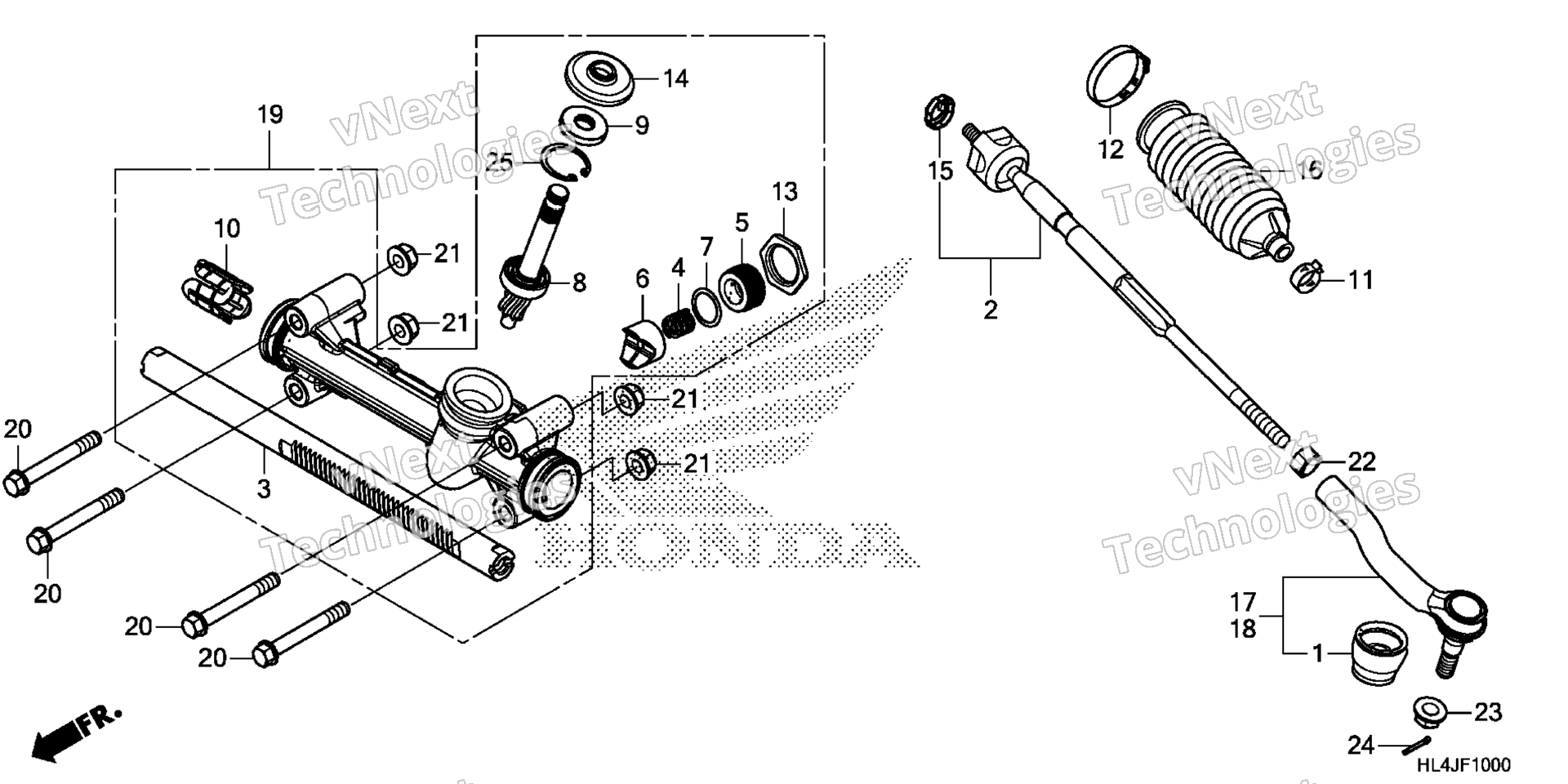 Рулевое управление GEAR BOX / TIE ROD