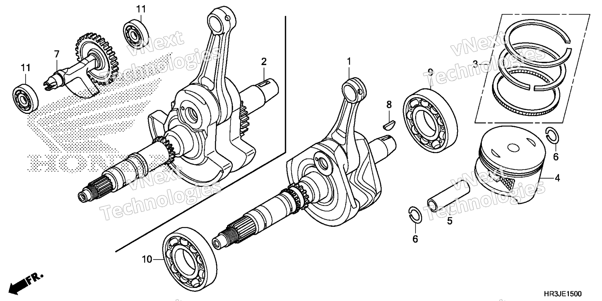 Коленчатый вал / PISTON