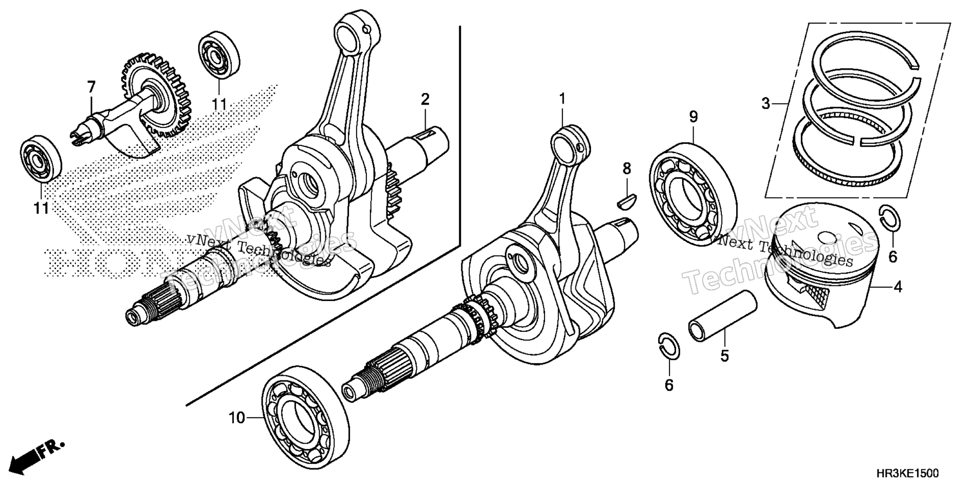 Коленчатый вал / PISTON