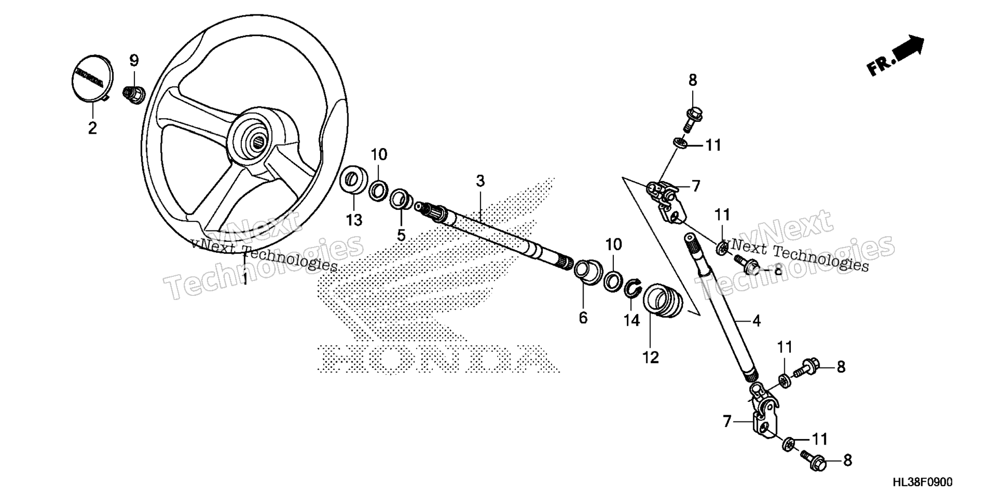 Рулевое управление WHEEL / STEERING SHAFT (1)