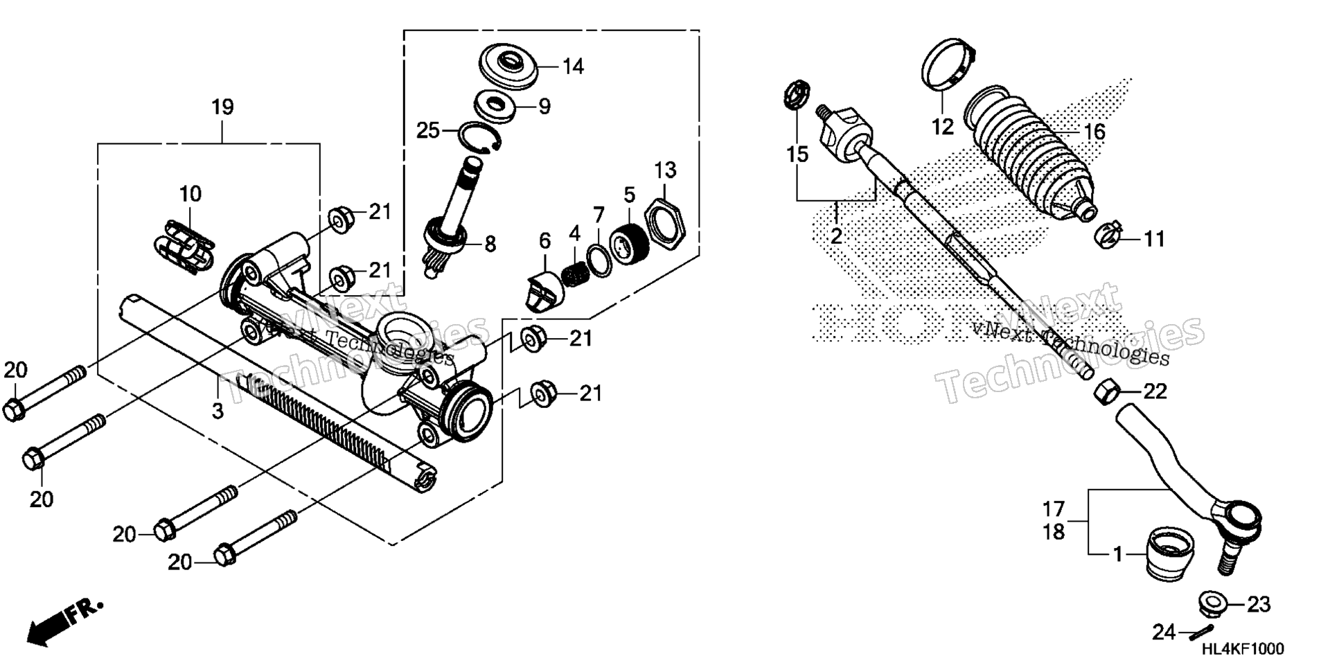 Рулевое управление GEAR BOX / TIE ROD