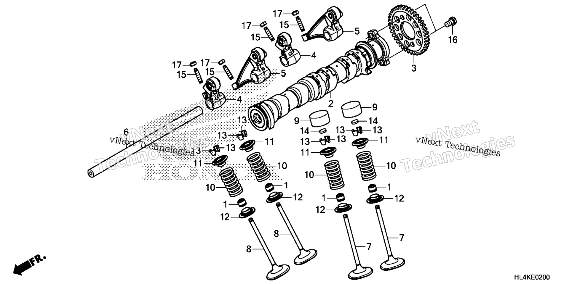 CAMSHAFT / клапан