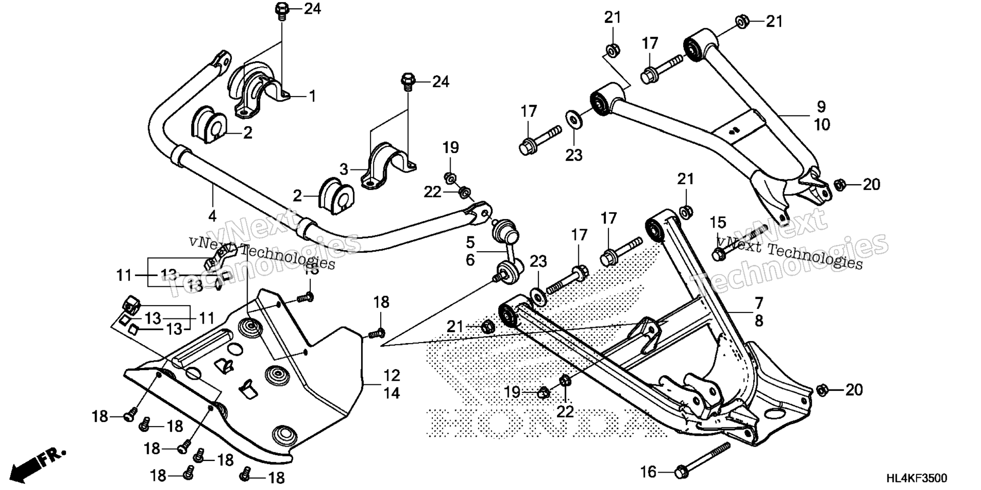 Задняя часть ARM / REAR STABILIZER