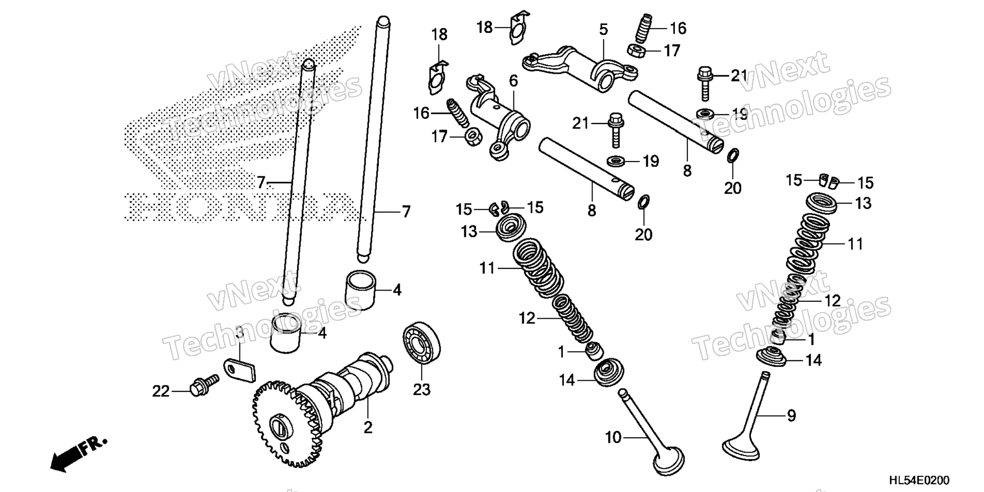 CAMSHAFT / клапан