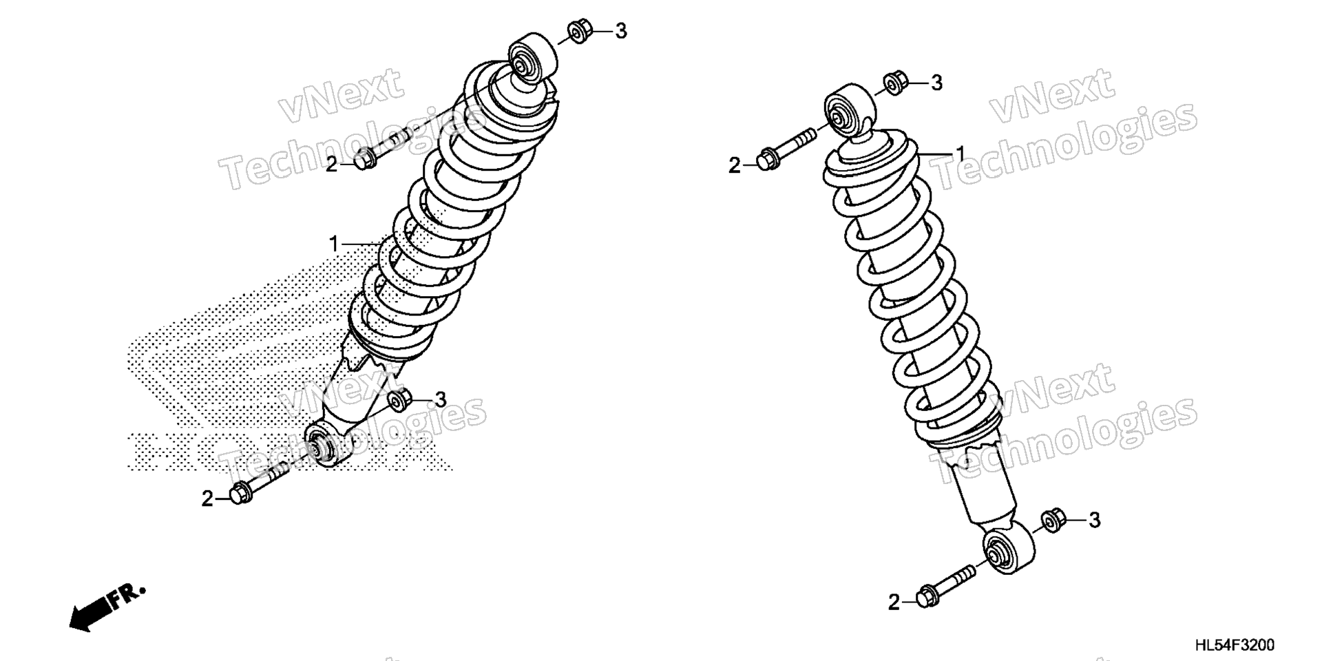 Задний амортизатор