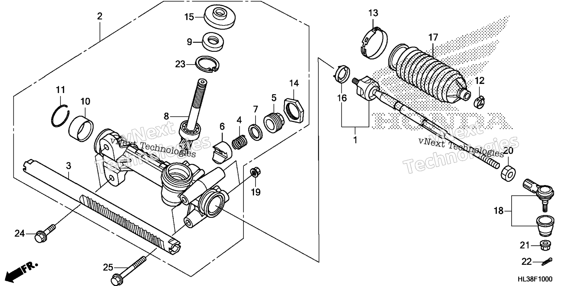 Рулевое управление GEAR BOX / TIE ROD