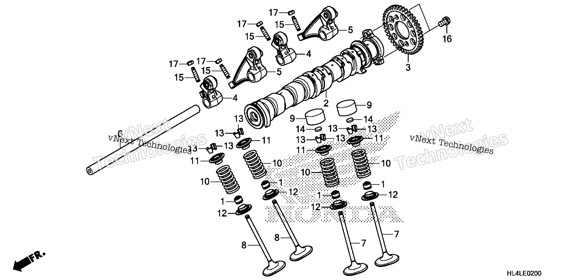 CAMSHAFT / клапан