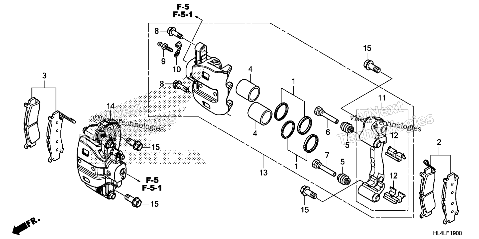 Передний суппорт тормоза